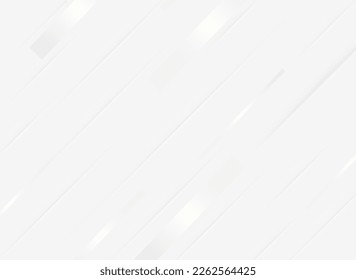 White abstract background with diagonal stripes. Vector illustration for your design.