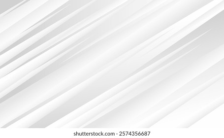 White abstract background with diagonal stripes. Vector illustration for your design.