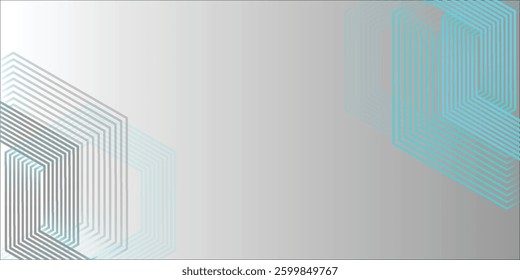 White abstract background with double dynamic wavy hexagon texture. modern background for wallpaper, poster, modern banner, and presentation 
