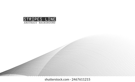 Fondo abstracto blanco con línea de curva dinámica
