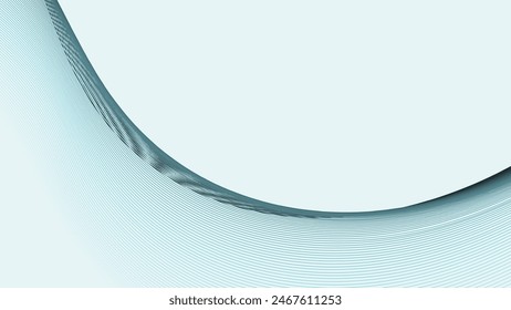 White abstract background with dynamic curve line