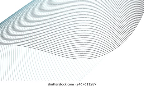 White abstract background with dynamic curve line
