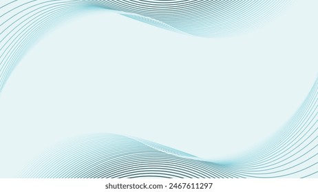 Fondo abstracto blanco con línea de curva dinámica