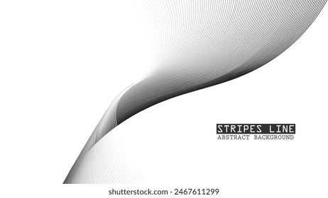 White abstract background with dynamic curve line