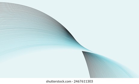 White abstract background with dynamic curve line