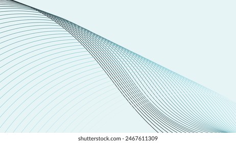 White abstract background with dynamic curve line
