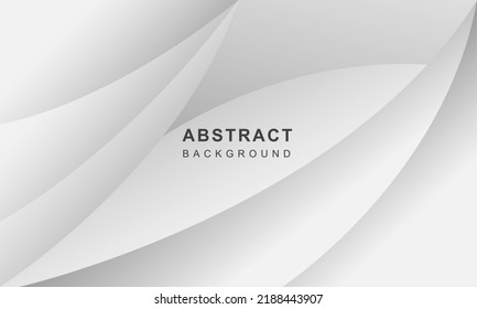 White abstract background with dynamic shapes composition and color gradient. Vector illustration. EPS 10.