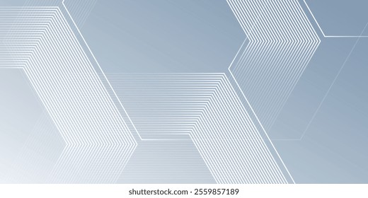 White abstract background with dynamic wavy hexagon texture. suitable for wallpaper simple art modern
