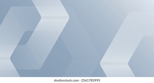 White abstract background with dynamic wavy hexagon texture simple