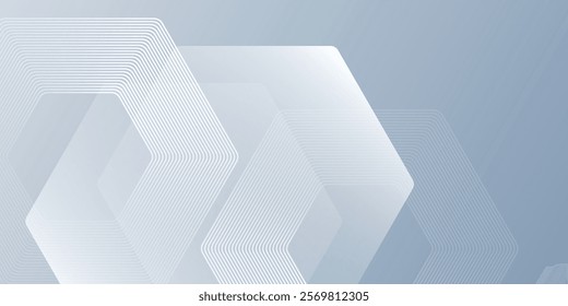White abstract background with dynamic wavy hexagon texture. suitable for wallpaper nice simple art