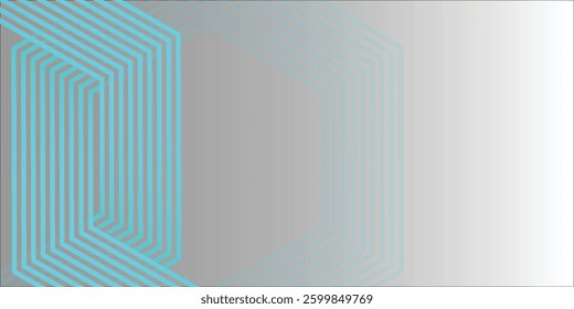 White abstract background with dynamic wavy hexagon texture. 