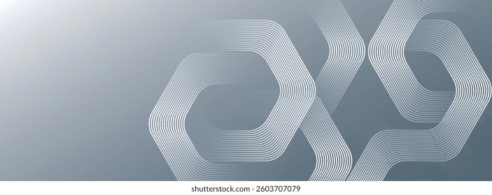 White abstract background with dynamic wavy hexagon texture. suitable for wallpaper, poster, banner simple art modern
