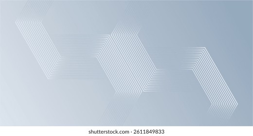 White abstract background with dynamic wavy hexagon texture. suitable for wallpaper simple