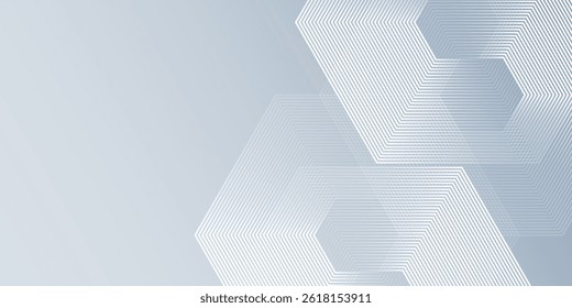 White abstract background with dynamic wavy hexagon texture. suitable for wallpaper simple