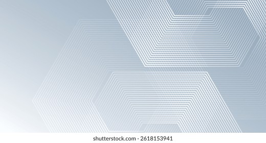 Fundo abstrato branco com textura de hexágono ondulado dinâmico. adequado para papel de parede abstrato