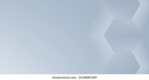 White abstract background with dynamic wavy hexagon texture. suitable for wallpaper simple
