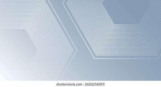 Weißer abstrakter Hintergrund mit dynamischer, welliger Sechsecktextur modern