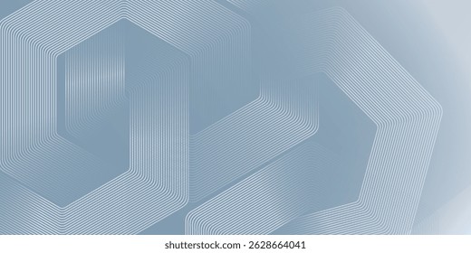 White abstract background with dynamic wavy hexagon texture. suitable for wallpaper, poster, banner simple art modern