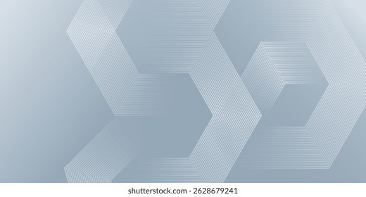White abstract background with dynamic wavy hexagon texture. suitable for wallpaper simple