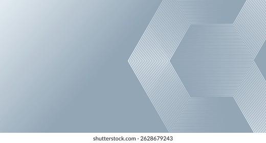 White abstract background with dynamic wavy hexagon texture. suitable for wallpaper simple
