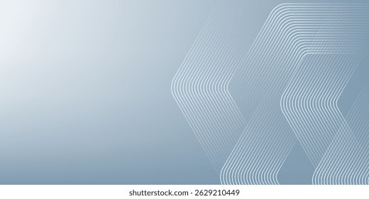 Fundo abstrato branco com textura de hexágono ondulado dinâmico. adequado para papel de parede, pôster, banner arte simples moderna