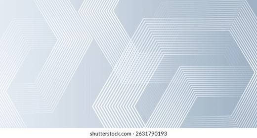 White abstract background with dynamic wavy hexagon texture. suitable for wallpaper simple vector illustration