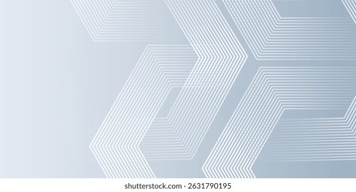 White abstract background with dynamic wavy hexagon texture. suitable for wallpaper simple vector illustration