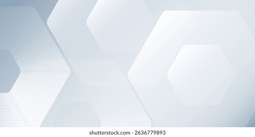 White abstract background with dynamic wavy hexagon texture. suitable for wallpaper, poster, banner background abstract simple