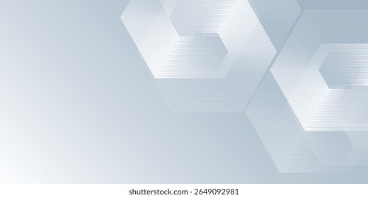White abstract background with dynamic wavy hexagon texture. suitable for wallpaper abstract design art