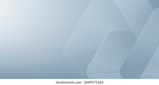 White abstract background with dynamic wavy hexagon texture. suitable for wallpaper, poster, banner simple art modern