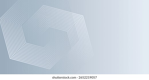 White abstract background with dynamic wavy hexagon texture modern hexagon modern arts