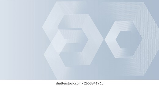 Weißer abstrakter Hintergrund mit dynamischer, welliger Sechsecktextur. passend für Tapete einfach