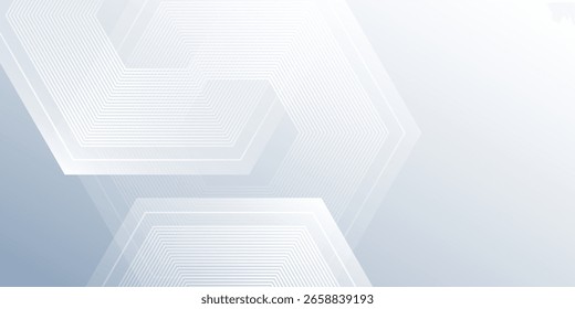White abstract background with dynamic wavy hexagon texture. suitable for wallpaper simple