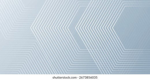 White abstract background with dynamic wavy hexagon texture. suitable for wallpaper simple. vector gray geometric eps10 
