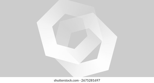 Fundo abstrato branco com textura de hexágono ondulado dinâmico. adequado para papel de parede boa arte simples