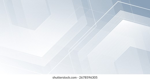 White abstract background with dynamic wavy hexagon texture. suitable for wallpaper simple modern design