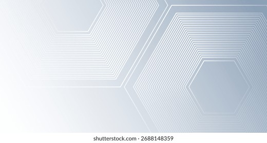 White abstract background with dynamic wavy hexagon texture suitable abstract modern