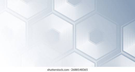 Fondo abstracto blanco con la textura ondulada dinámica del hexágono conveniente diseño simple moderno abstracto