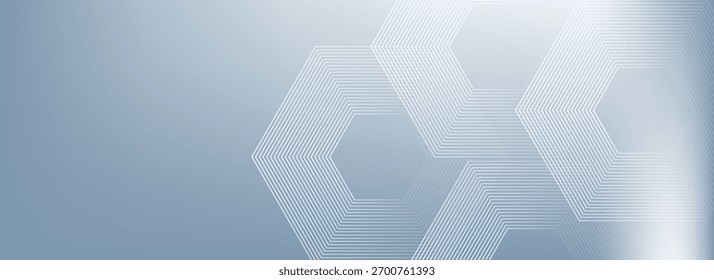 White abstract background with dynamic wavy hexagon texture. suitable for wallpaper, poster, banner Vector ilustration