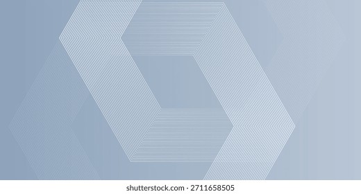 White abstract background with dynamic wavy hexagon texture simple
