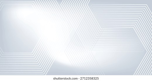 White abstract background with dynamic wavy hexagon texture modern hexagon vector gradient design eps10
