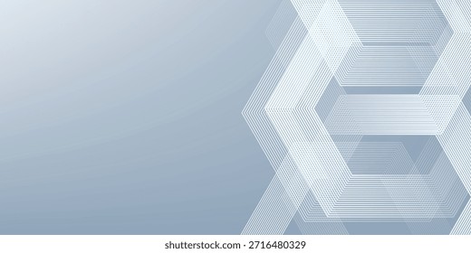 White abstract background with dynamic wavy hexagon texture. suitable for wallpaper simple