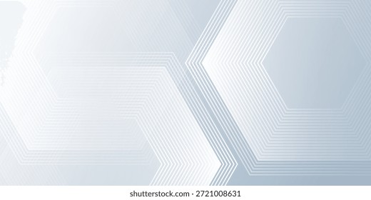 White abstract background with dynamic wavy hexagon texture. suitable for wallpaper modern abstract
