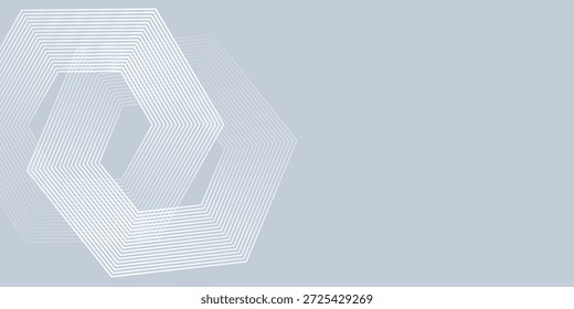 Fundo abstrato branco com textura de hexágono ondulado dinâmico. adequado para papel de parede simples