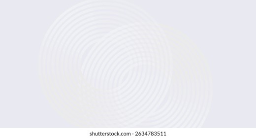 Fundo abstrato branco. Elegante padrão de linhas de círculo. Textura geométrica. Design gráfico futurista moderno. Terno para papel de parede, capa, cabeçalho, apresentação moderna