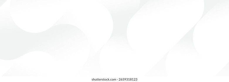 weißer abstrakter Hintergrund mit einem modernen, minimalistischen Design mit subtilen geometrischen Formen und weichen Gradienten. 