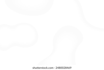 Fondo abstracto blanco con curvas suaves y fluidas, perfecto para diseños minimalistas, presentaciones y proyectos creativos modernos.