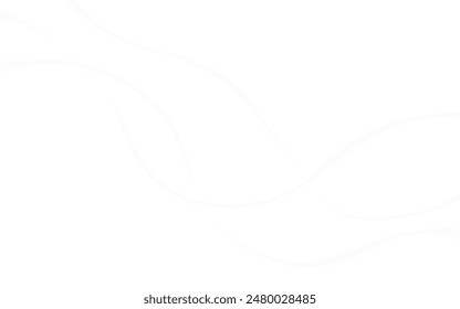 White abstract background featuring smooth, flowing curves, perfect for minimalist designs, presentations, and modern creative projects.