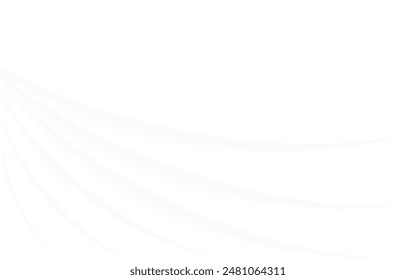White abstract background featuring smooth, flowing curves, perfect for minimalist designs, presentations, and modern creative projects.