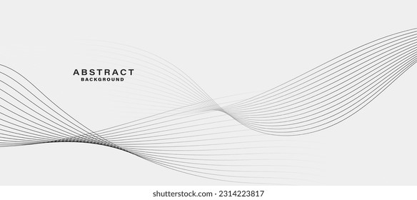 White Abstract background with flowing lines wave.vector illustration.